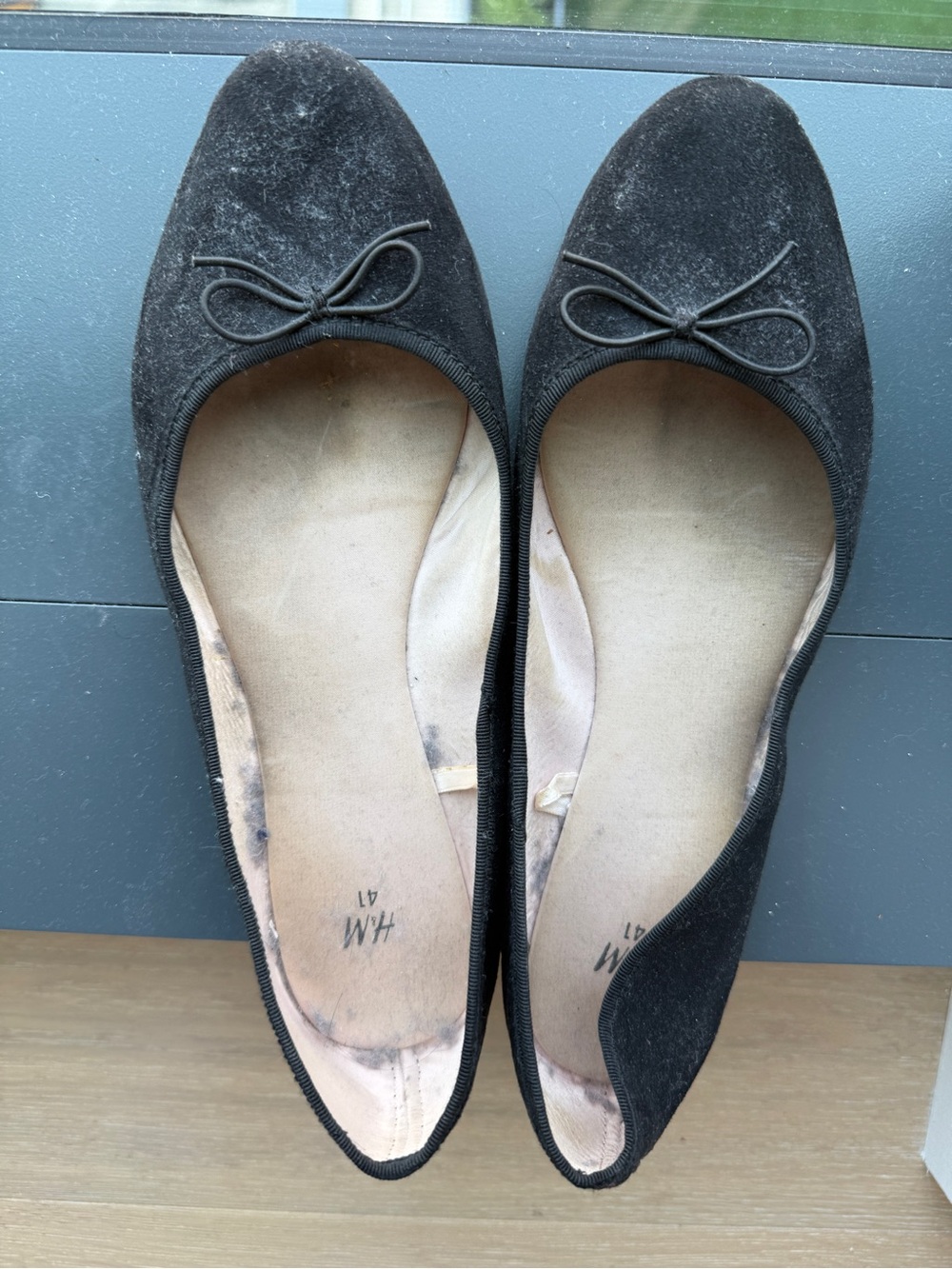 H&M Black Bow Ballet Flats